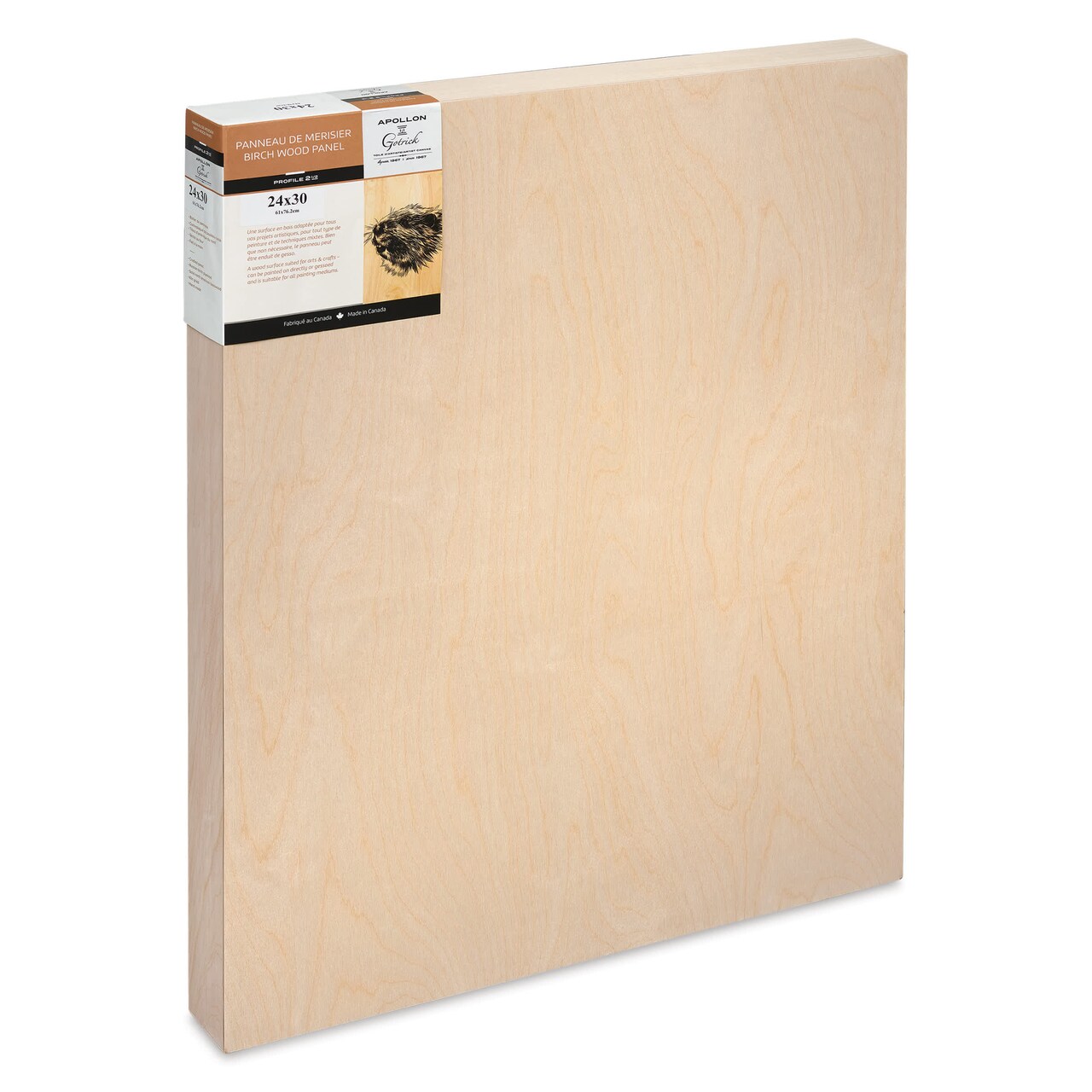 Apollon Gotrick Cradled Wood Panel - 24" x 30", 2-5/8" Profile